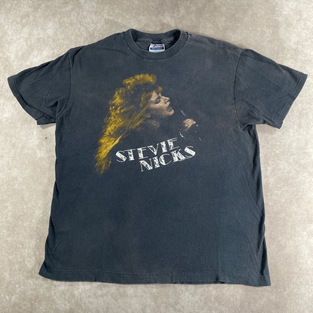 Vintage 1986 Stevie Nicks Rock a Little Tour 86 Faded Graphic T-Shirt Small